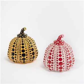 Pumpkin (Yellow & Black and Red & White - Yayoi Kusama