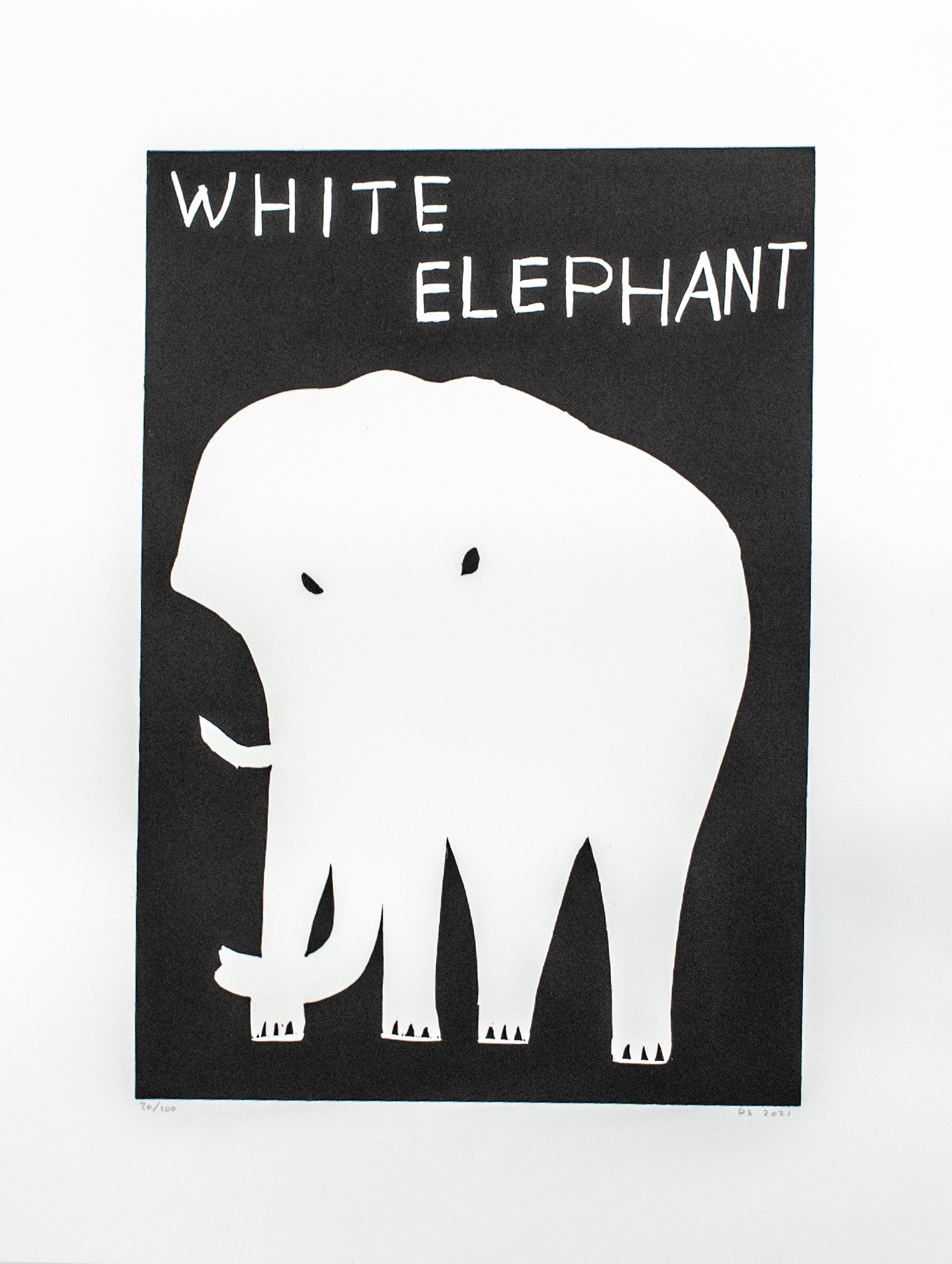 David Shrigley White Elephant 2021 MutualArt David Shrigley White Elephant TYR7B.Jpeg