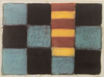 A FRAMED POSTER - Sean Scully
