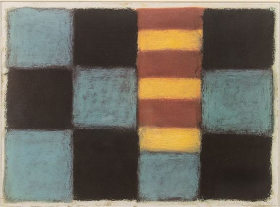 A FRAMED POSTER - Sean Scully