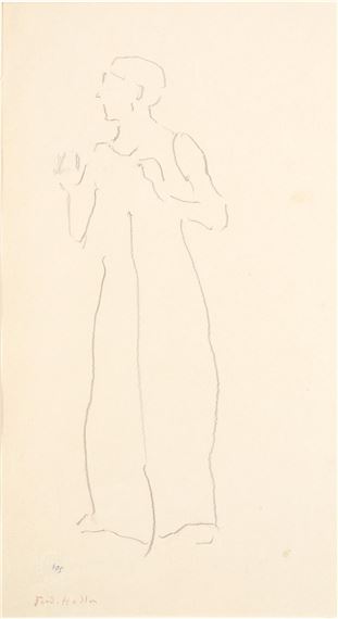 Skizze einer Frau - Ferdinand Hodler