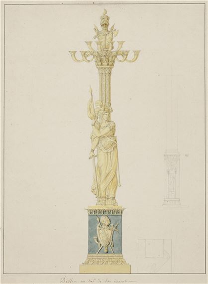 Projet de candélabre ‘Jeanne d’Arc’ - Pierre-François-Léonard Fontaine