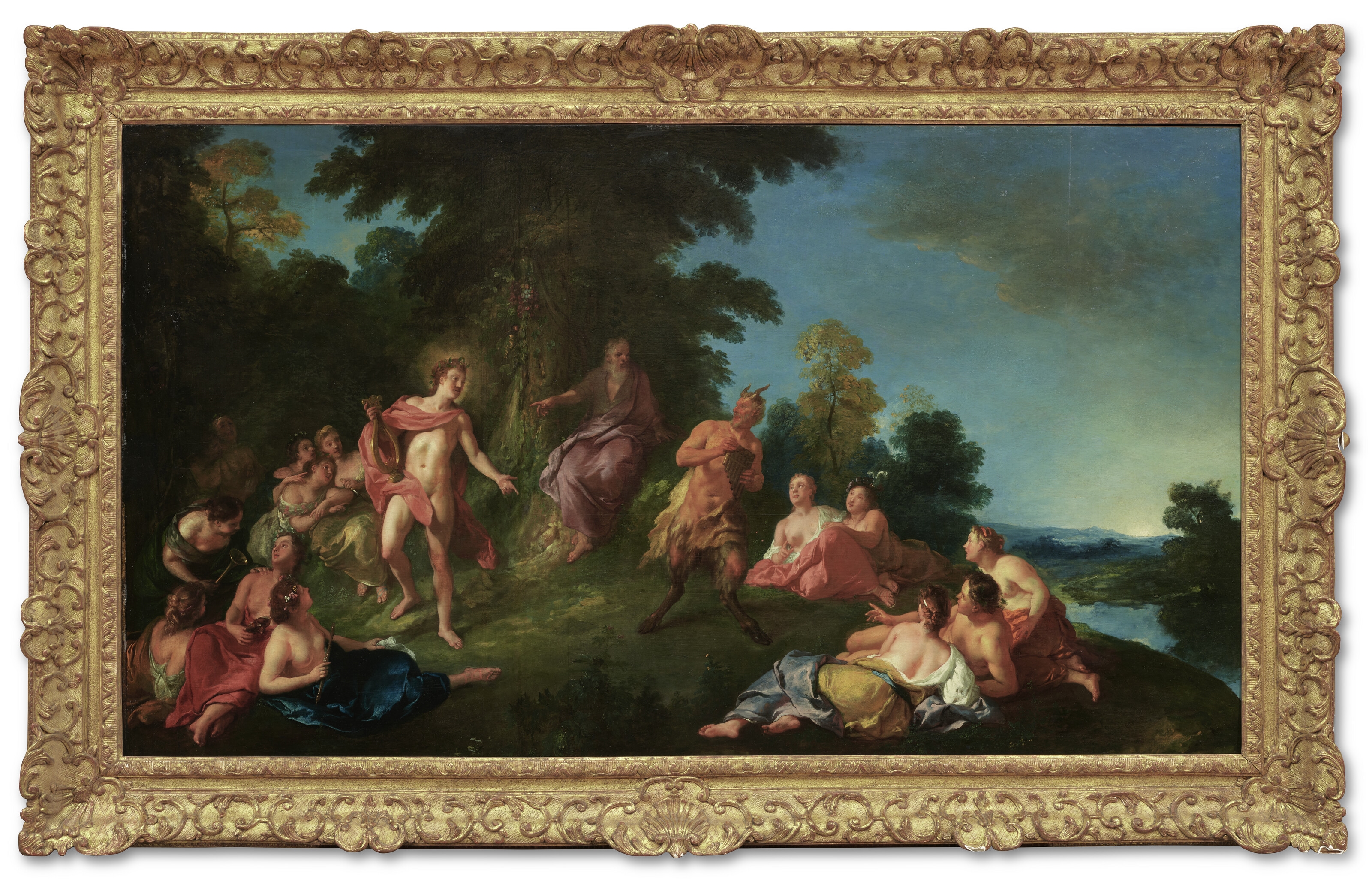 Jean-François de Troy | Apollo et Pan ou Le Jugement de Tmolos | MutualArt