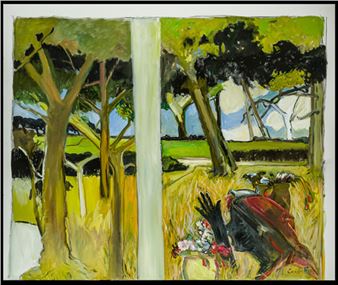 Cornelia Foss reveals personal trauma in Little Reds series at Hirschl & Adler