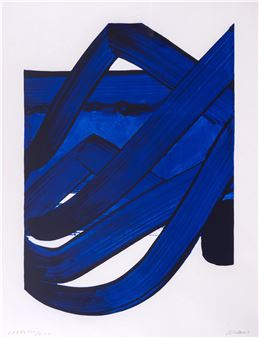 Sérigraphie no. 18 (Encrevés and Miessner 110 - Pierre Soulages