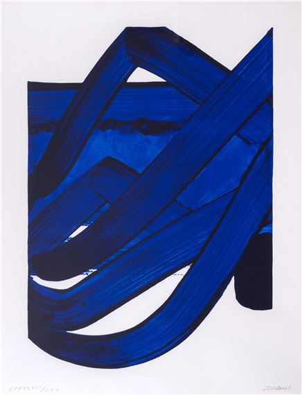 Sérigraphie no. 18 (Encrevés and Miessner 110 - Pierre Soulages