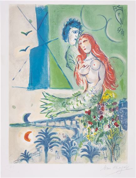 Sirène au poète, from Nice and the Côte d'Azur by Marc Chagall, 1967