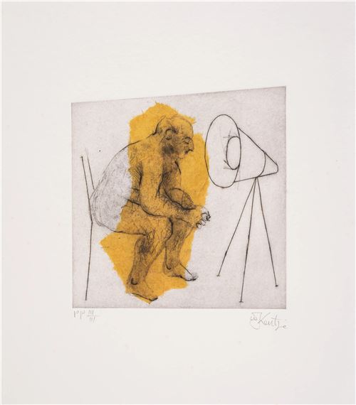 Untitled, from the HMV Set (The Artist Sitting - Yellow