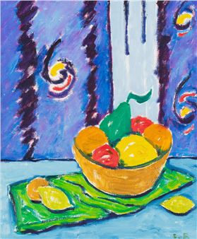 Still life, vihreä päärynä - Eero von Boehm