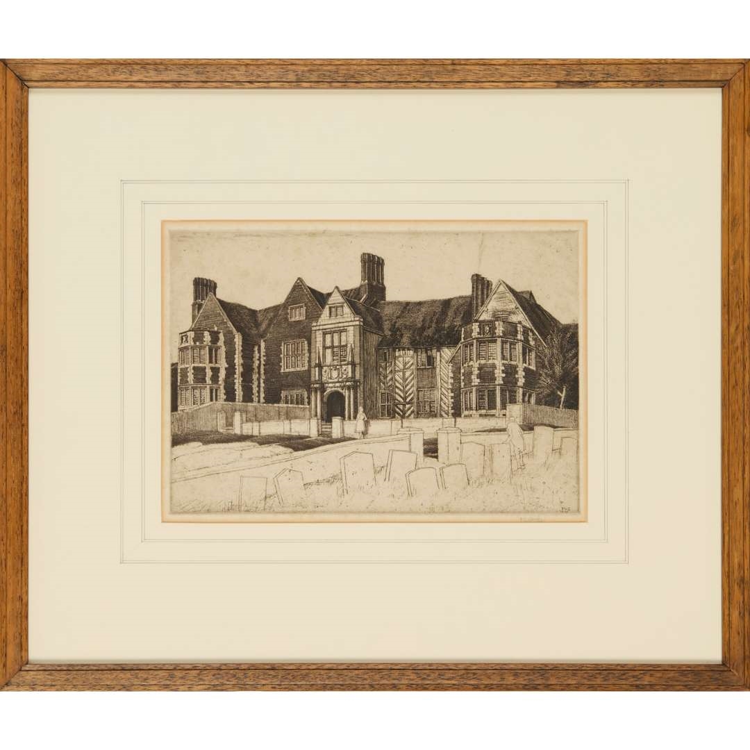 Artwork by Frederick Landseer Maur Griggs, RAGDALE HALL, Made of Drypoint And Etching