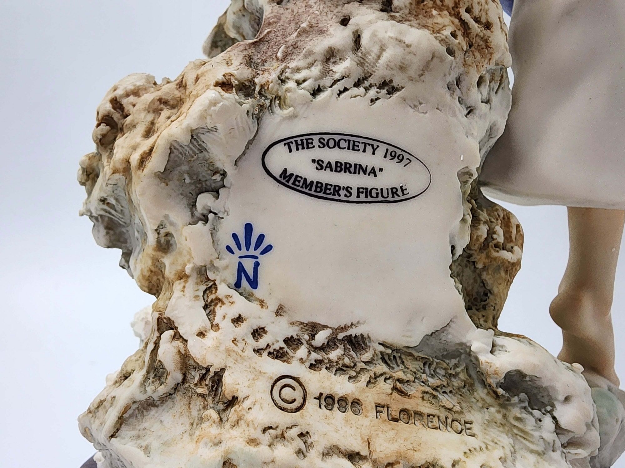 Artwork by Giuseppe Armani, Sabrina, A Capodimonte Giuseppe Armani Hand Painted Porcelain Figurine, Box & COA, Made of Porcelain