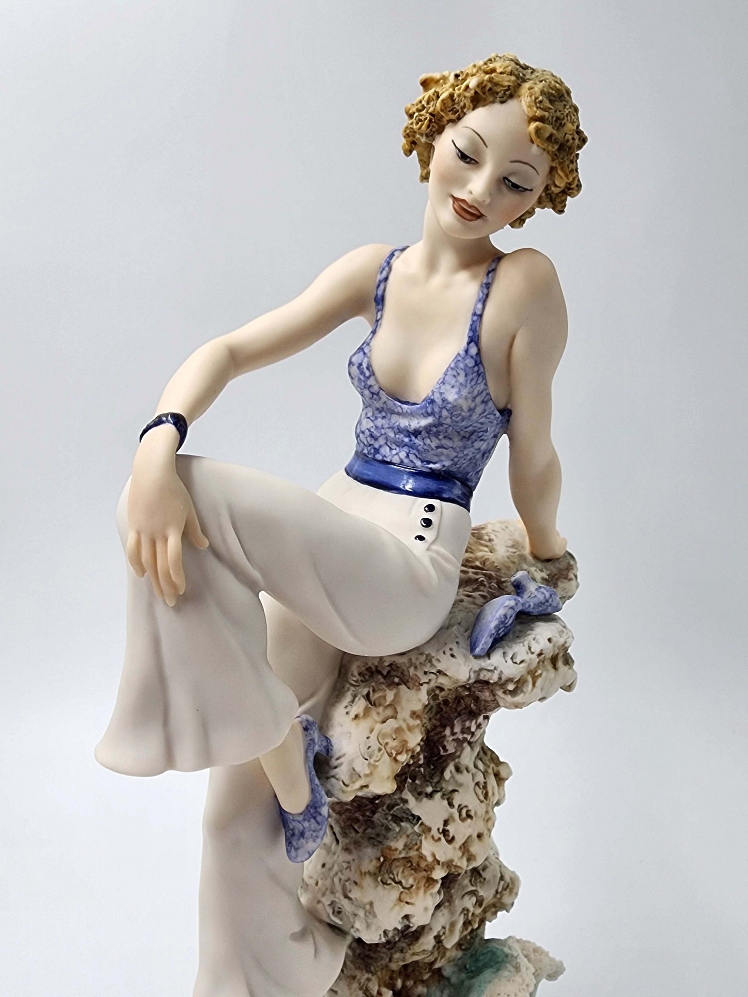 Artwork by Giuseppe Armani, Sabrina, A Capodimonte Giuseppe Armani Hand Painted Porcelain Figurine, Box & COA, Made of Porcelain