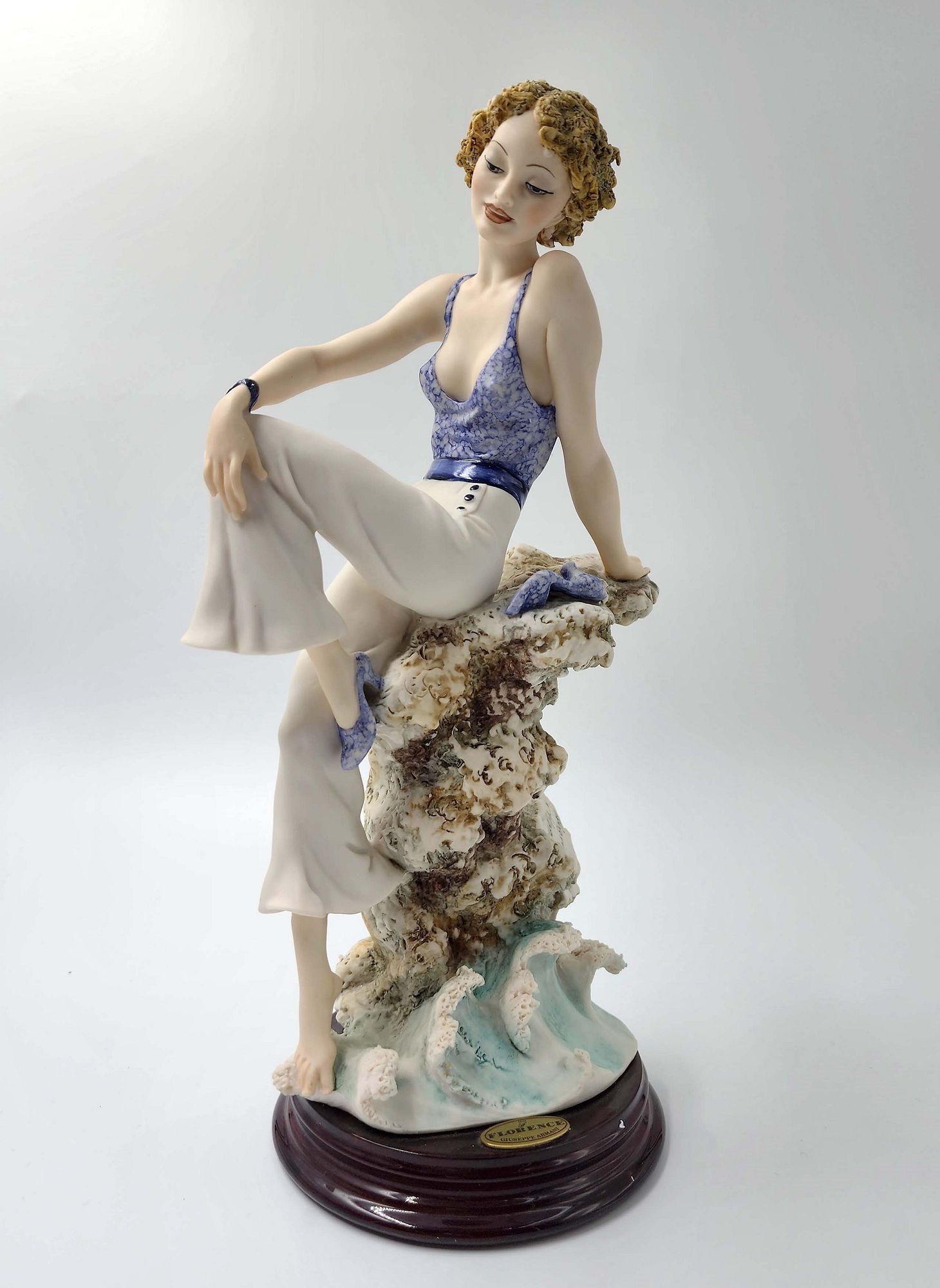 Artwork by Giuseppe Armani, Sabrina, A Capodimonte Giuseppe Armani Hand Painted Porcelain Figurine, Box & COA, Made of Porcelain