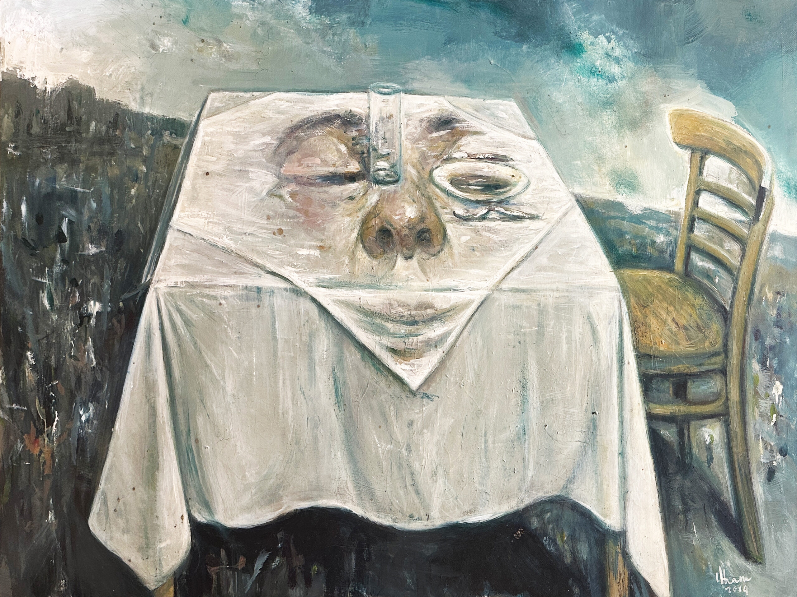 Artwork by Ilham Fadhli Shaimy, The Obedient Son, Made of Oil On Canvas