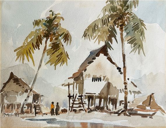 Kampong Scene - Yong Mun Sen