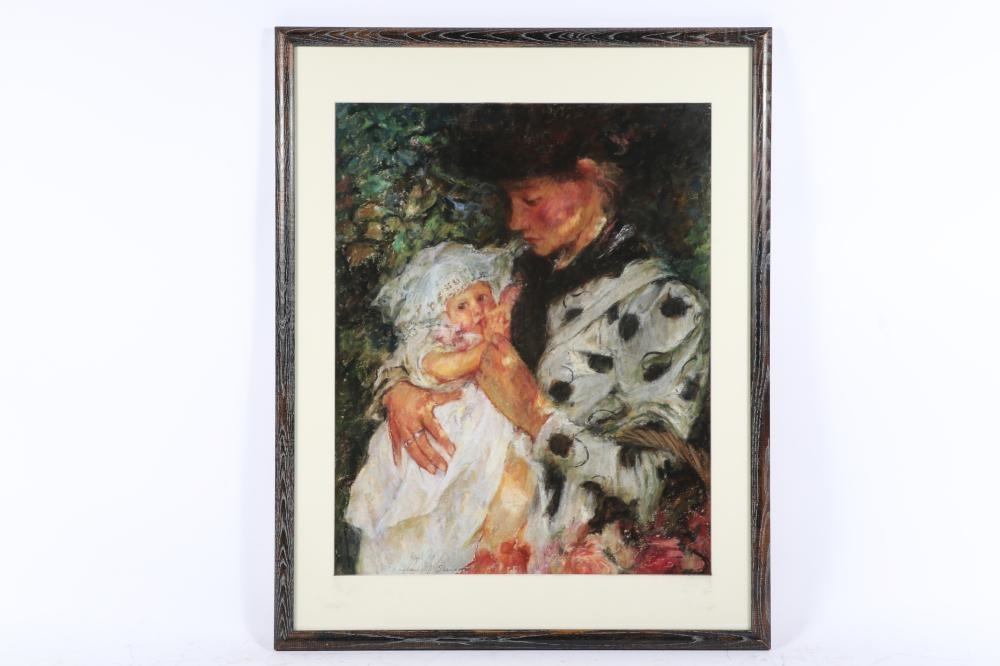 Artwork by Susan Hope Fogel, Flower Girl, Made of Pastel On Paper