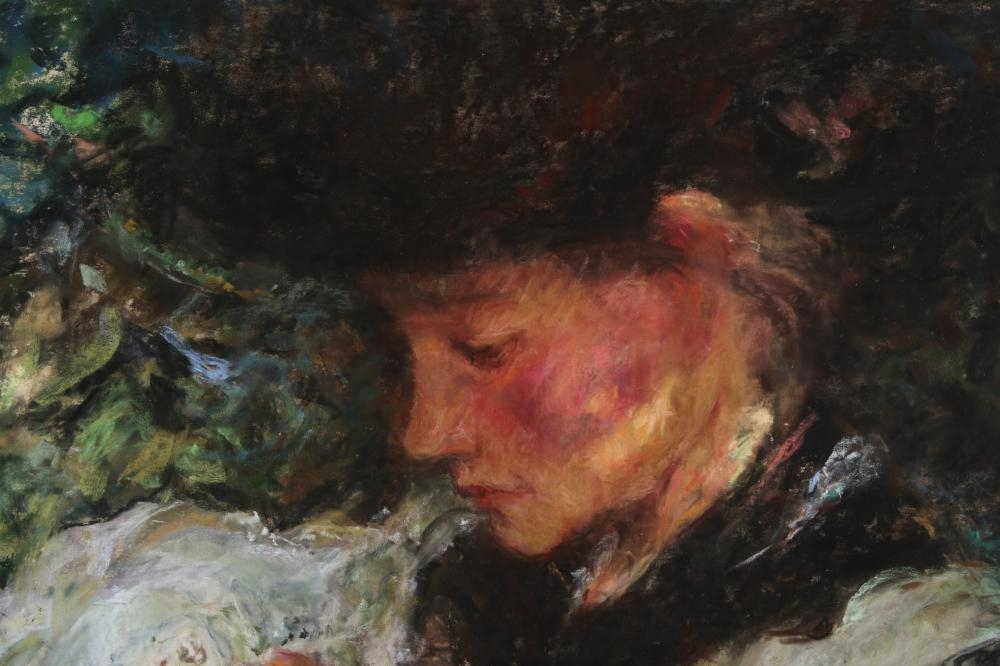 Artwork by Susan Hope Fogel, Flower Girl, Made of Pastel On Paper