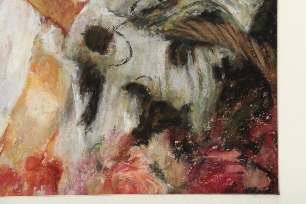 Artwork by Susan Hope Fogel, Flower Girl, Made of Pastel On Paper