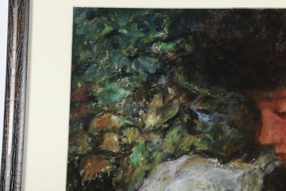 Artwork by Susan Hope Fogel, Flower Girl, Made of Pastel On Paper