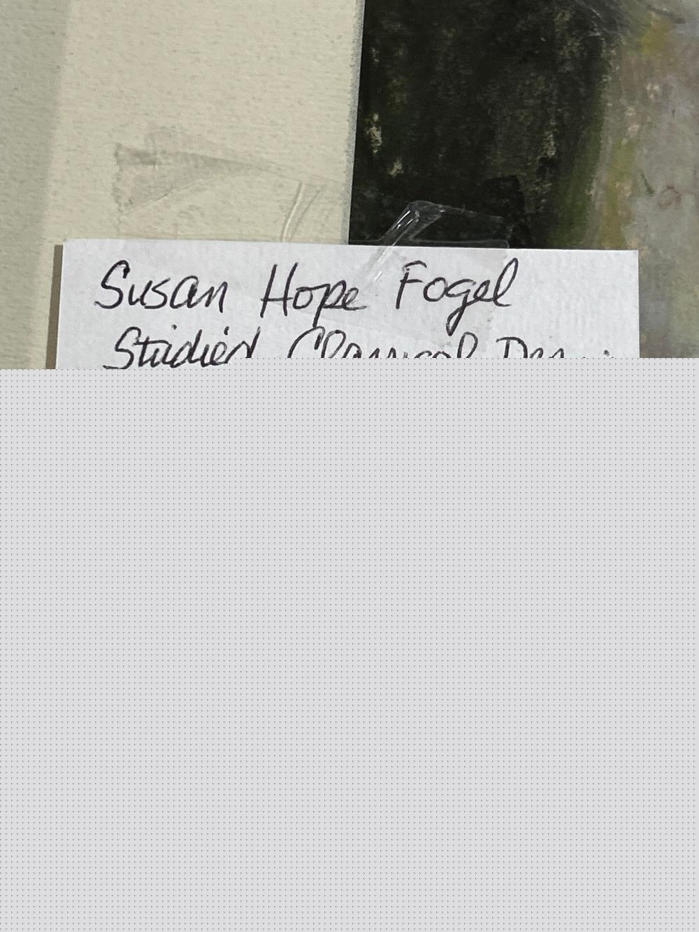 Artwork by Susan Hope Fogel, Flower Girl, Made of Pastel On Paper