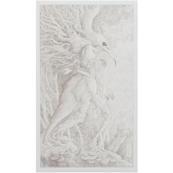 mythical beast, zoomorphic bird form tree branches - Amy Ashbaugh