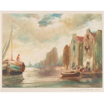 Waterway of Amsterdam - John J. Witcombe