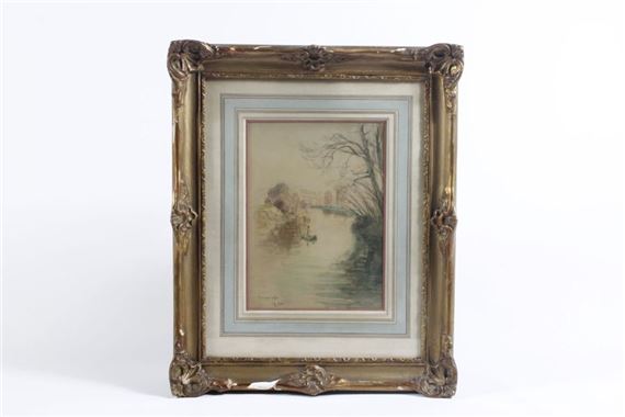 Fisherman on his river - Charles Jouas