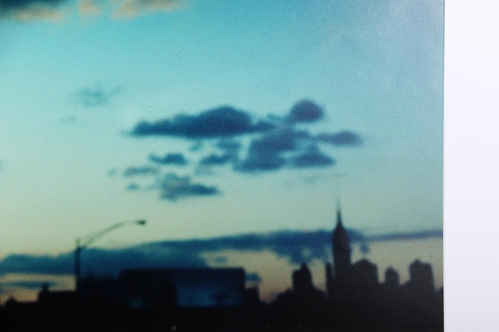 Artwork by Carl Pope, city landscape silhouette, 2002 / interior scene, 2002, Made of 2 Photographs