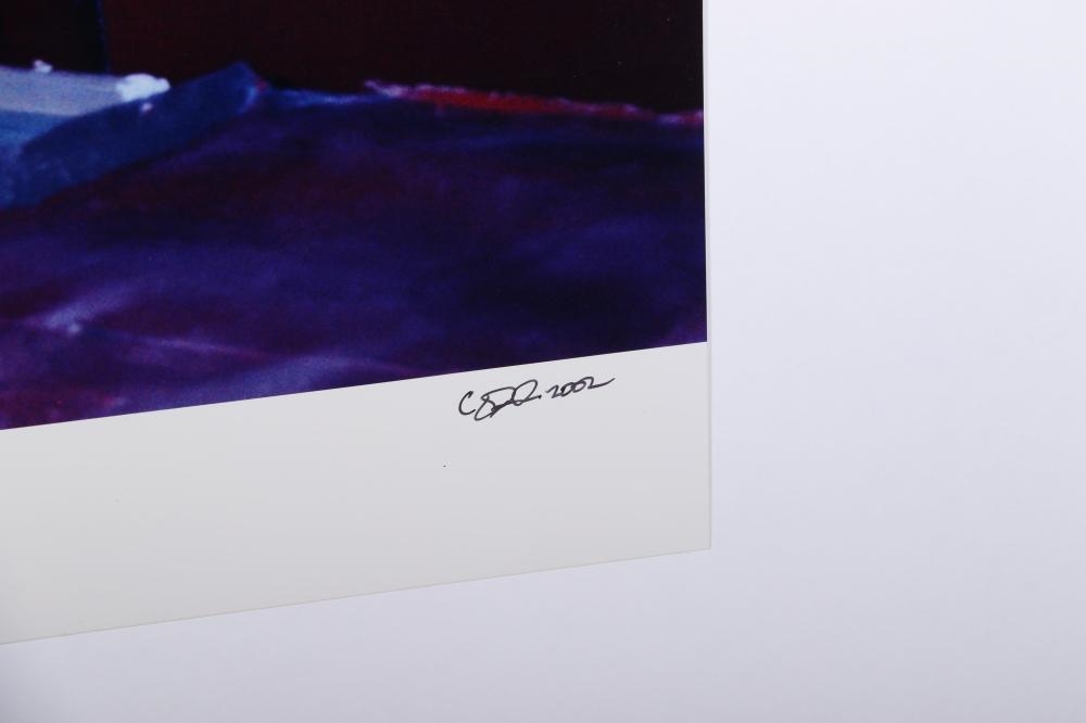 Artwork by Carl Pope, city landscape silhouette, 2002 / interior scene, 2002, Made of 2 Photographs