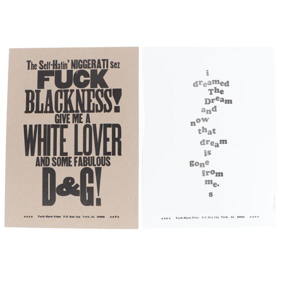 The Self-Hatin' Niggerati Sez / I Dreamed the Dream