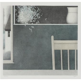 interior scene with chair and houseplant - Robert Kipniss