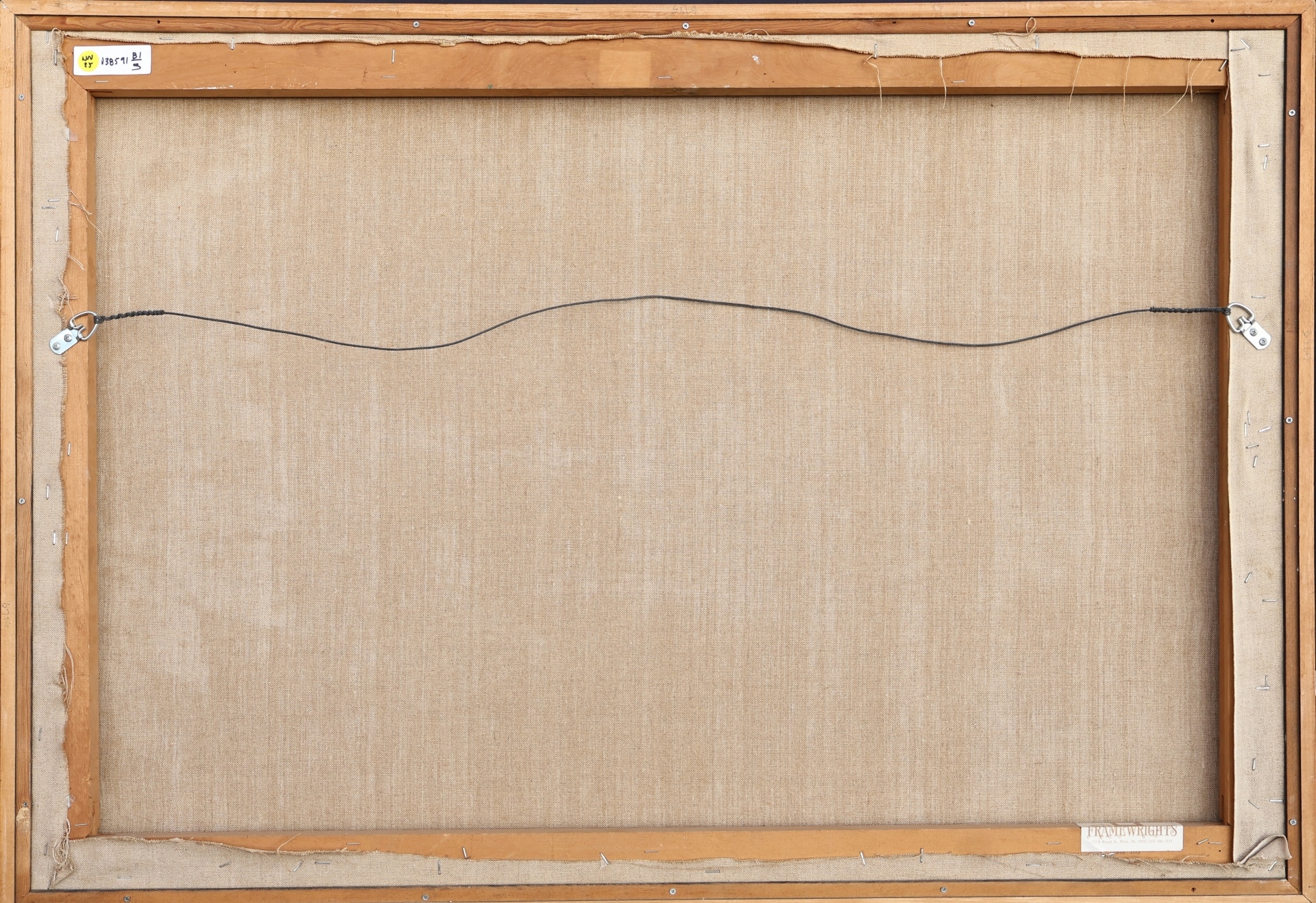 Artwork by Philip Geiger, Untitled (Figures on the Edge of a City, Made of Oil On Canvas