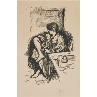 LA TOILETTE ASSISE - Pierre Bonnard