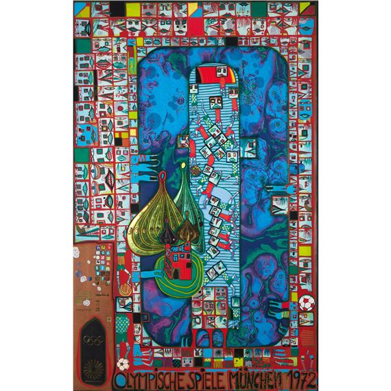 OLYMPISCHE SPIELE MÜNCHEN - Friedensreich Hundertwasser