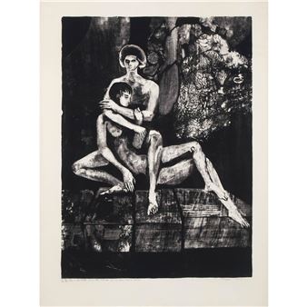 SHE IS ALL STATES, AND ALL PRINCES I (STATE II), FROM JOHN DONNE - June Wayne