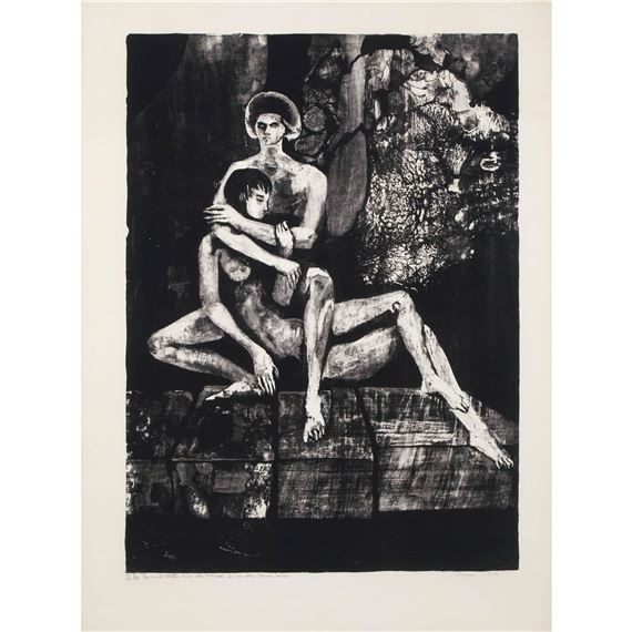 SHE IS ALL STATES, AND ALL PRINCES I (STATE II), FROM JOHN DONNE - June Wayne