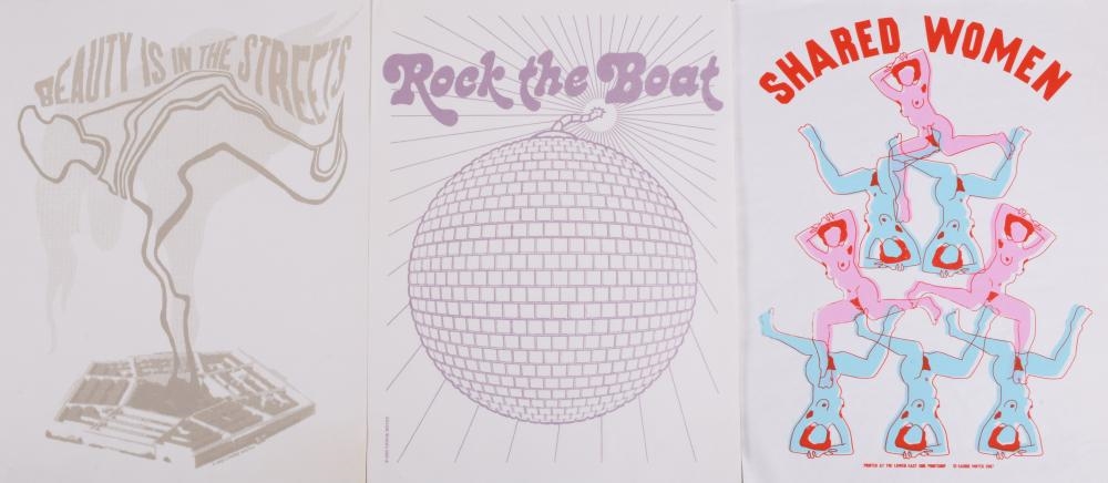 Artwork by Carrie Moyer, Rock the Boat, Made of Screenprints