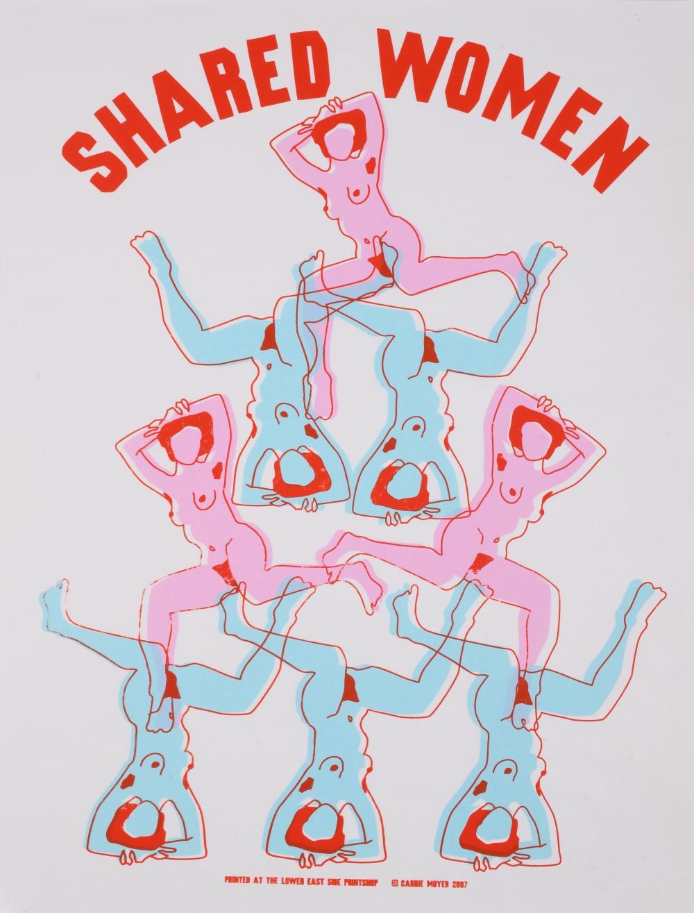 Artwork by Carrie Moyer, Rock the Boat, Made of Screenprints