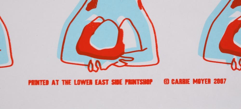 Artwork by Carrie Moyer, Rock the Boat, Made of Screenprints