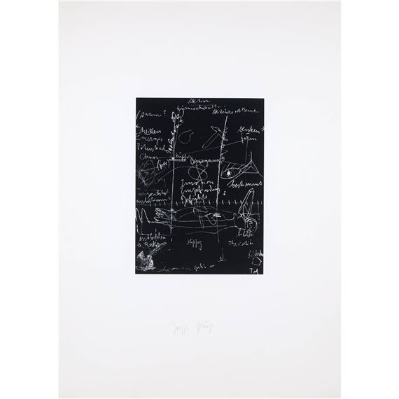 TAFEL III (BLACKBOARD III - Joseph Beuys