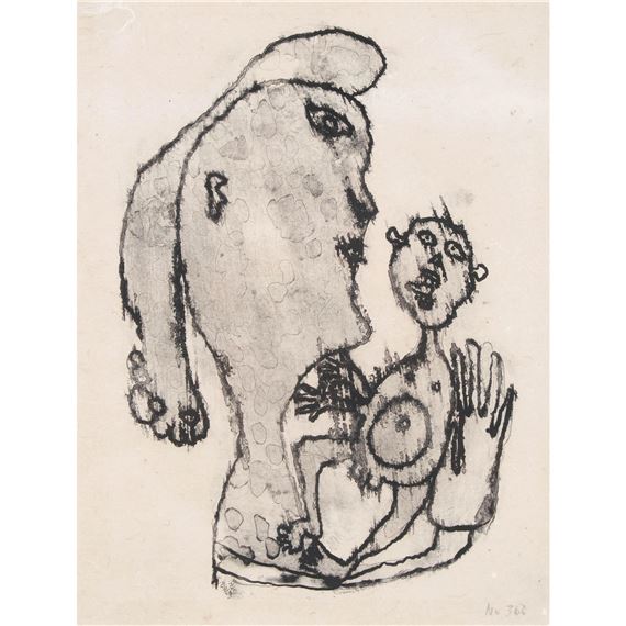 MATERNITÉ, FROM MATIÈRE ET MÉMOIRE - Jean Dubuffet