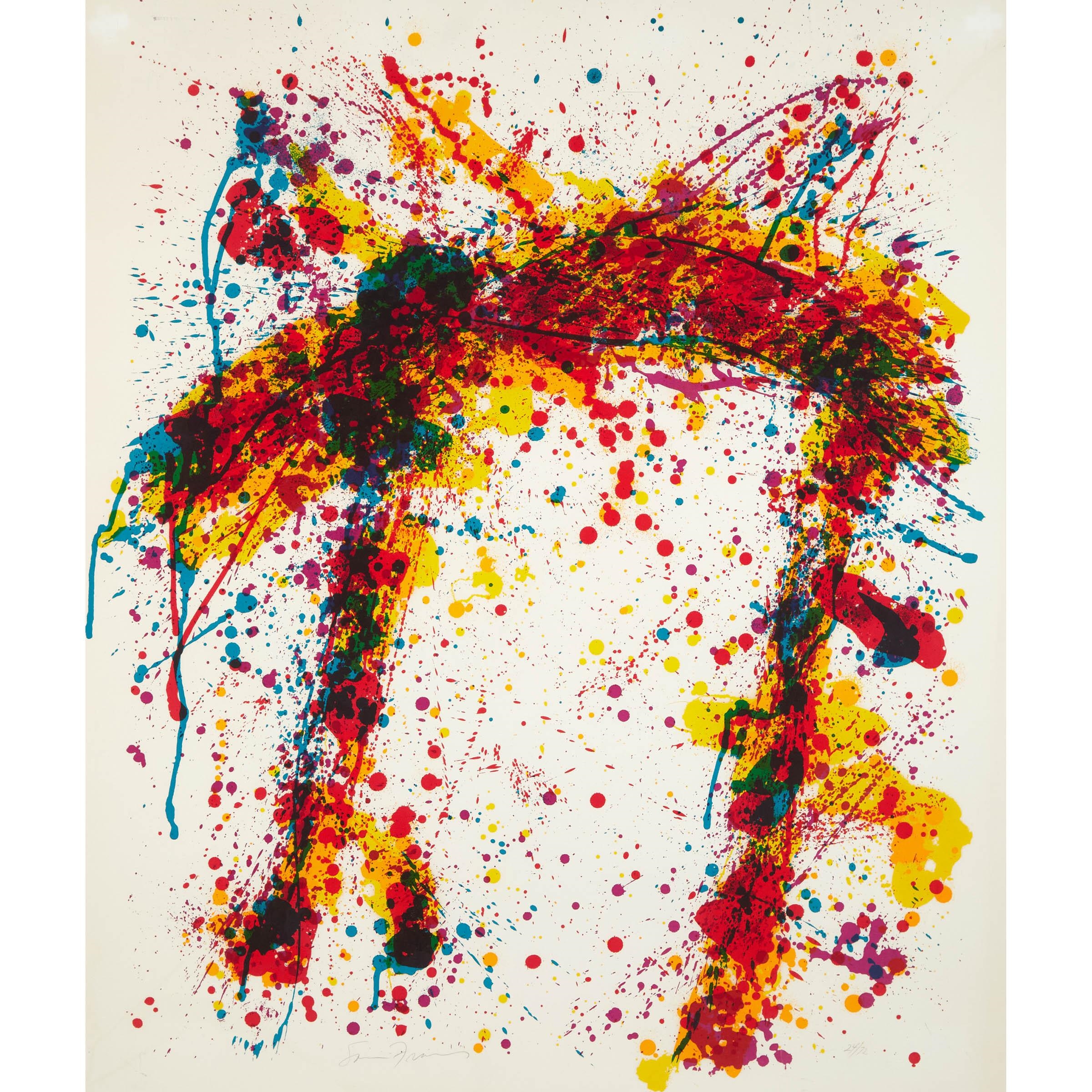 Artwork by Sam Francis, TOWARD DISAPPEARANCE, Made of Screenprint In Colourson Arches 88 Paper