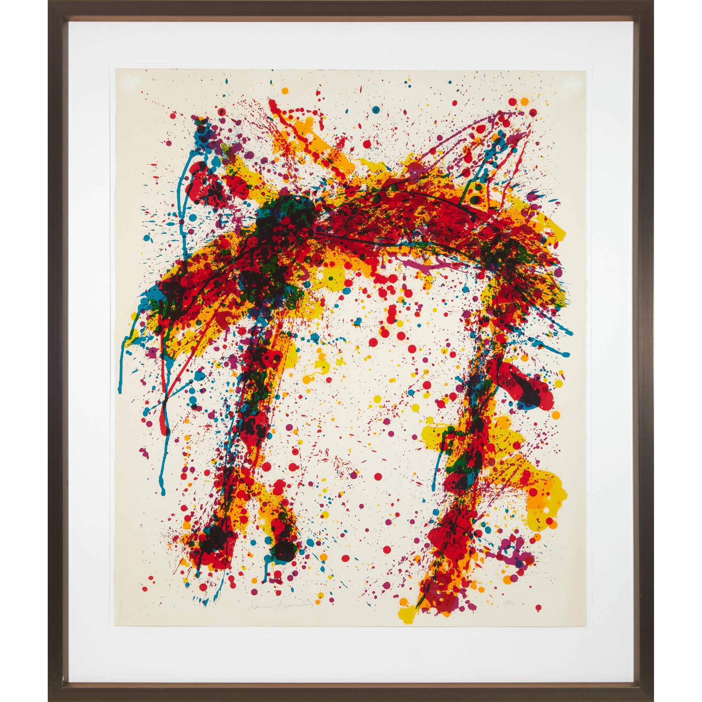 Artwork by Sam Francis, TOWARD DISAPPEARANCE, Made of Screenprint In Colourson Arches 88 Paper