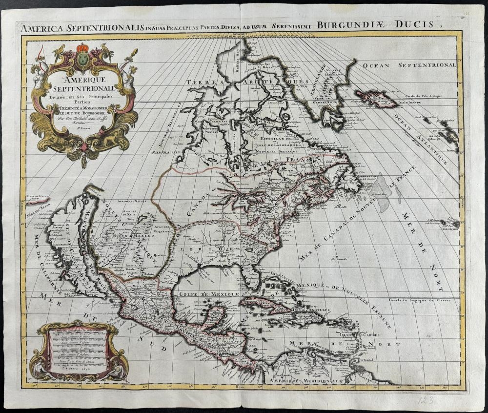 Nicolas Sanson | Map of North America (California as an Island (Circa ...