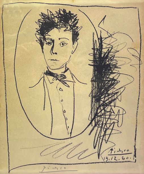 Pablo Picasso | Portrait of Arthur Rimbaud (1960) | MutualArt