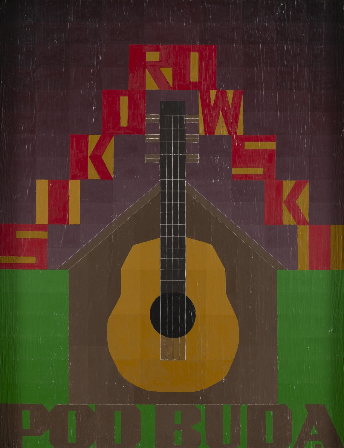 Artwork by Ryszard Lech, Sikorowski under Buda, Made of Oil/Panel