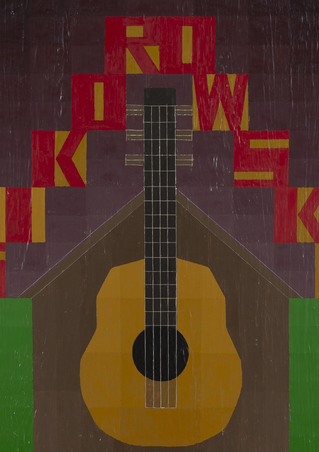 Artwork by Ryszard Lech, Sikorowski under Buda, Made of Oil/Panel