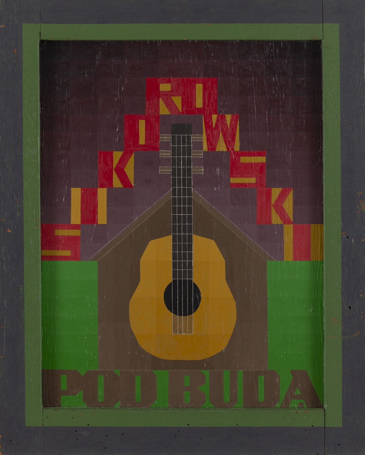 Artwork by Ryszard Lech, Sikorowski under Buda, Made of Oil/Panel