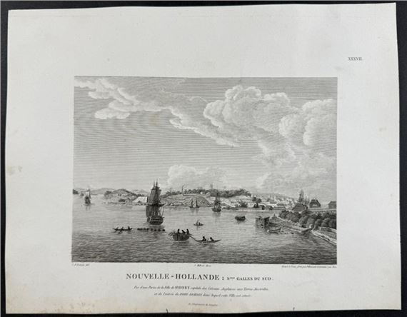 View of Sydney Harbor, Port Jackson by François Péron, 1807-1816