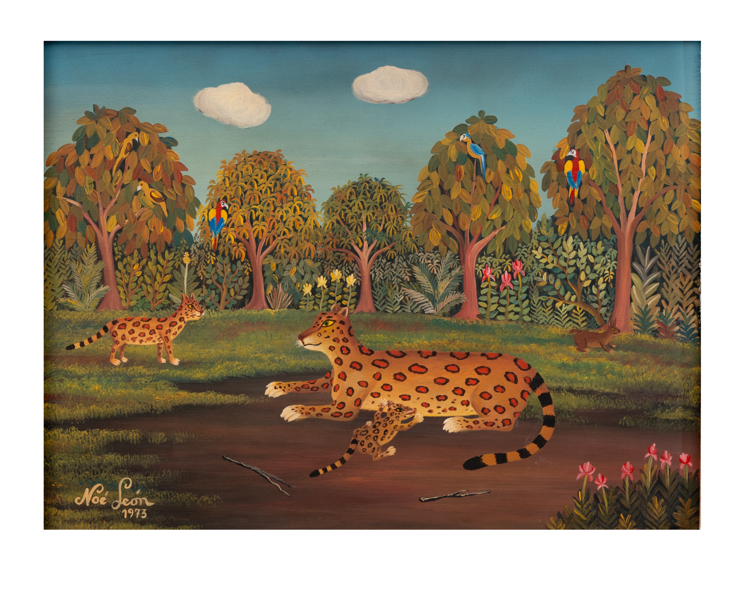 Artwork by Noe Leon, S/T, Made of acrylic on wood